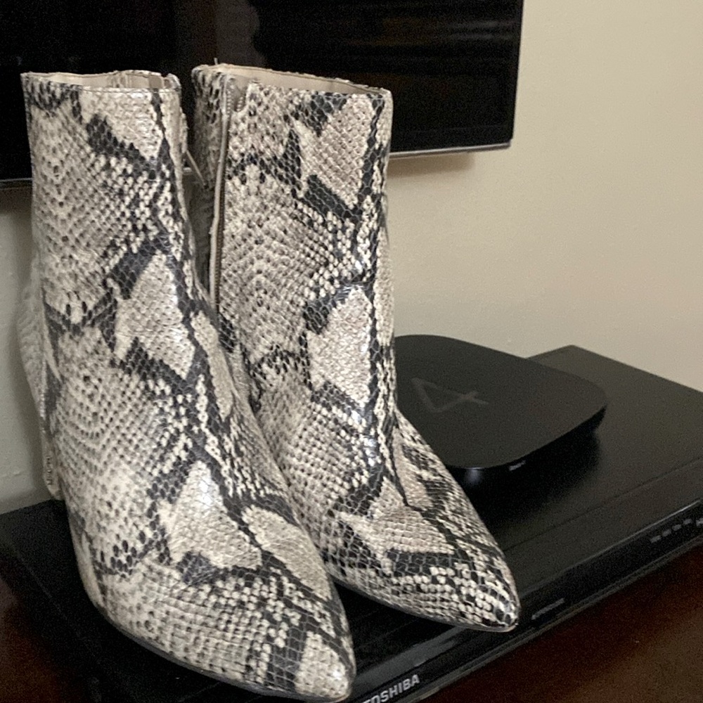 Sam Edelman snake ankle boots
